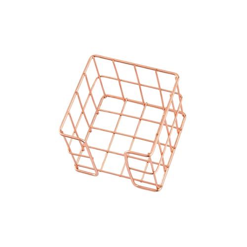 鉄線メモパッドホルダー 27 × 95 × 80 ミリメートルデスクノートブロックホルダー収納ボックス金属メモパッドボックス学校オフィスオーガナイザー