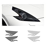 車のヘッドライトフィルムシ に適合する 日産370Z（Z34）2009-2020車のヘッドライト保護フィルムスモークブラックティントラップビニール透明TPUステッカー