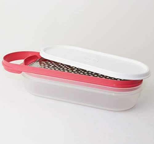 Preisvergleich Produktbild Tupperware 1x Küchenreibe Reibe Fleißiges Lieschen Küchenhelfer Rosa + Geschenk Mini Trichter