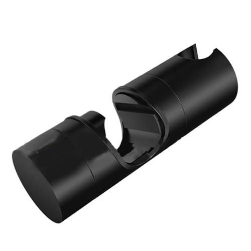 Soporte de ducha ajustable negro para barras de 18-25 mm