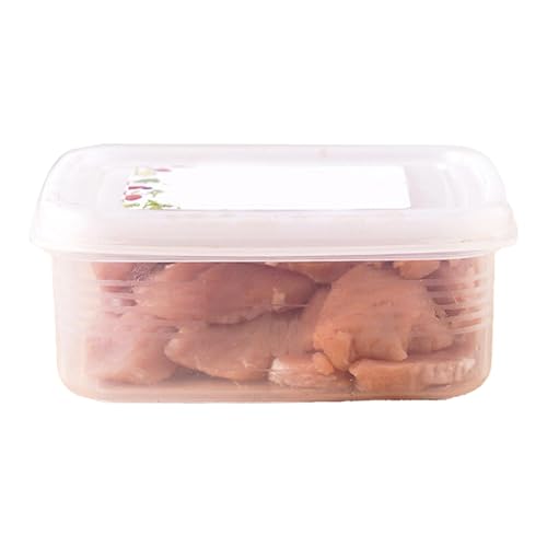 Mini contenedor de almacenamiento de alimentos 4 paquetes BPA BPA Plastic Meal Revisores con tapas para verduras Frutas Bocadillos para el hogar Oficina de cocina Camping