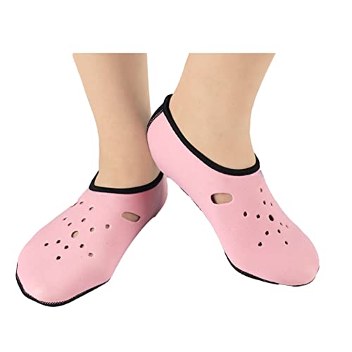 Water Socks, Thickened NonSlip Neoprene Swimming Socks Multifunctional Snorkeling Diving Socks for Men (S)