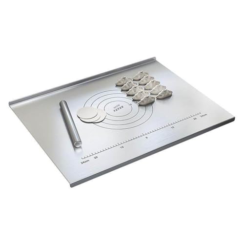 Planche à découper acier inoxydable en forme de Z pour aliments et comptoir - 2