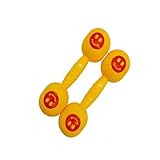 LTCTL Mancuernas Los niños de Pesas de plástico, Ejercicio de la mañana Barra Mano Bar Kinder Home Fitness Aparatos for Hacer Ejercicio 1 Par Regalo de Fitness (Color : Yellow)