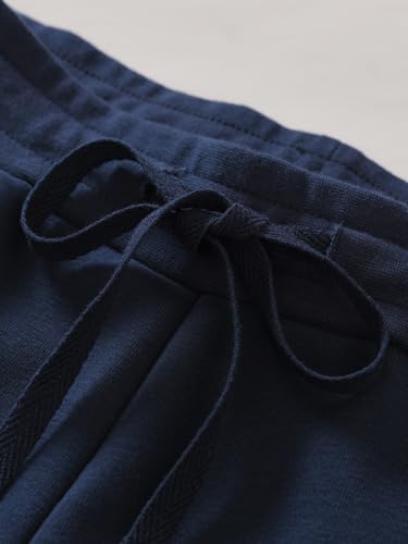 Weintee Women's Petite Wide Leg Fleece Sweatpants with Pockets4