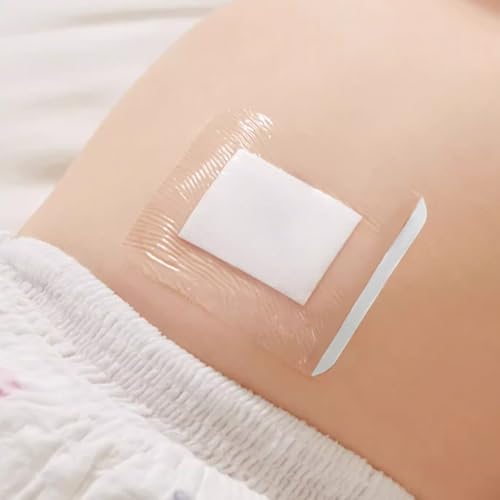 Image of Baby Waterproof Umbilical Cord Stickers (15pcs), Navel Patches for Infants with Protruding Belly Buttons, Soft Cotton Hernia Pads, Baby Colic and Gas Relief Wrap 2.2 * 2.7Inch