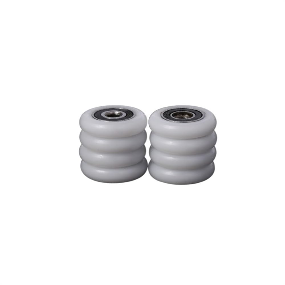 Lkfjnhepf 22Mm Shower Door Rollers 8 Pcs Bath Cabinet Roller Wheel Shower Room Accessories Bearing 23/25/27Mm(22Mm)