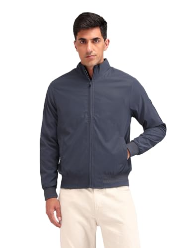 Arrow Sport Solid Regular Fit Bomber jacket