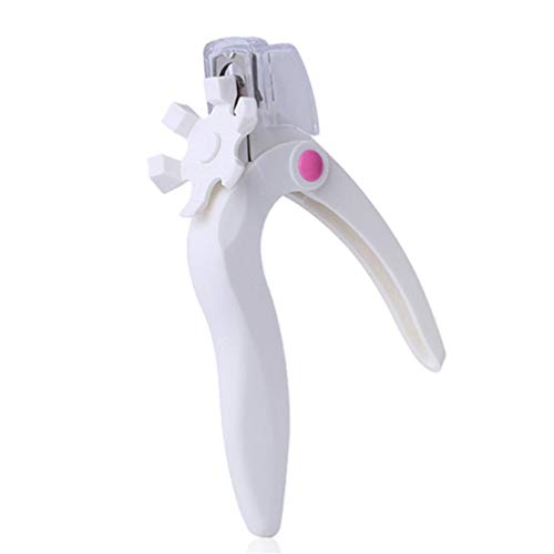 Qbxsdth Acrylic Nail Clipper with Catcher, Nail Art Cuticle Clipper Cutter False Nail Tips French Manicure Tool, False Nail Tip Cutter Nails Edge Trimmer (1PCS)