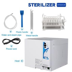 Miniatura 6 de 23L 1100W esterilizador automático de vapor de autoclave de alta presión de la clase N 304 de acero inoxidable esteriliza el equipo