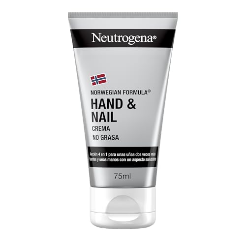 Neutrogena Fórmula Noruega Hand & Nail Crema de Manos y Uñas (1 x 75 ml), crema de manos reparadora con pantenol, crema para suavizar las cutículas y fortalecer las uñas