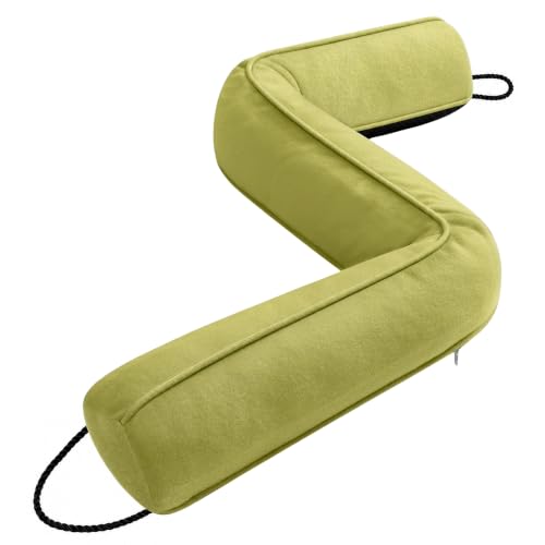 Image of Sunolga Door Draft Stopper, Removable Washable Cover, 38 inch, Olive Green | Weighted Gap Filler, Blocks Hot and Cold Air, All-Season Seal, Easy Install, Noise & Wind Blocker, Home Essentials