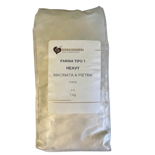 BONGIOVANNI FARINE E BONTA' NATURALI Heavy - Farina Tipo 1 di Grano Tenero Forte - 1 Kg