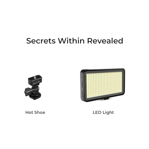 DIGITEK® (LED-D300) 25W Ultra Slim LED Light with Hot Shoe Mount & Color Temp Control 2500k-9900k, Lumen 2500LM, Compatible with Camera, Tripod, Camcorder for Photo & Video Shoots (Battery Excludes) 3 31KzQ5XN58L