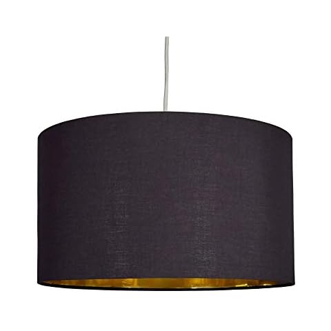 MiniSun Extra Large Black and Gold Light Shade Cover