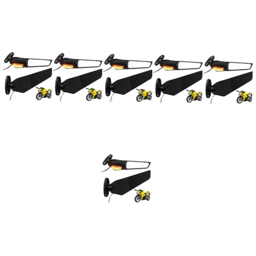 Rétroviseur clignotant TOPBATHY en alliage d'aluminium pliante lot de 6 paires