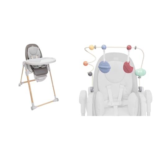 Chicco Chaise Haute Évolutive Polly Armonia pour Enfants de 0 Mois à 40 kg, Avec Barre de Jeu inclus, Chaise Haute Inclinable avec Hauteur et Repose-Pieds...