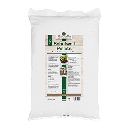 HaGaFe Bio Schafwoll Pellets organischer Naturdünger Universaldünger (10 kg (1 x 10 kg))