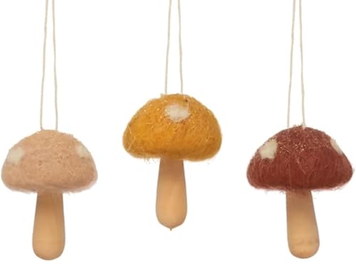 The Bridge Collection Mushroom Ornament - Set of...