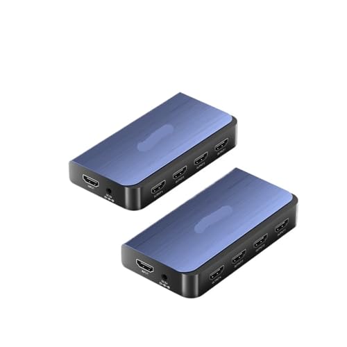 HDMI �X�v���b�^�[ 1 ���� 4 �o�̓A�_�v�^�[ 4K 60Hz 2.0 1x4 �X�C�b�`���[ �e���r Xbox PS4 �v���[���[ �p�d���t��(4K60Hz HDMI 2.0)