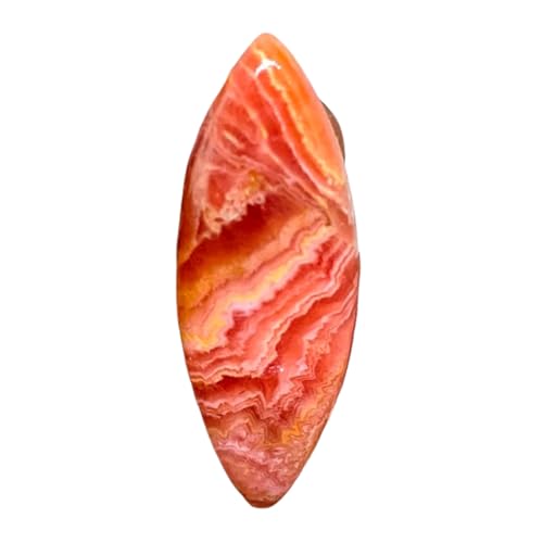 Rhodochrosite naturelle marquise 41x14x5mm pour création de bijoux DIY