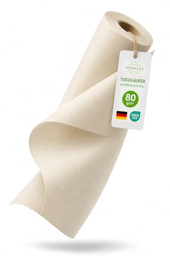 Rouleau de tissu non-tissé pour chemin de table Breite: 30 cm, Länge: 25 m ivoire