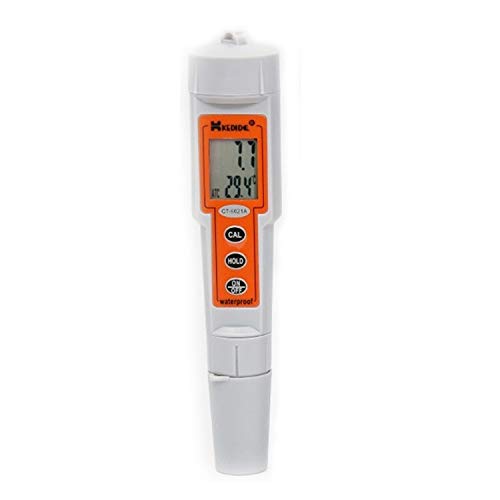 Medidor Probador Digital Protable LCD Digital PH Meter 0-14PH Pen Medidor de salinidad Calidad del Agua Detector de medición de salinidad Tester Multifuncional