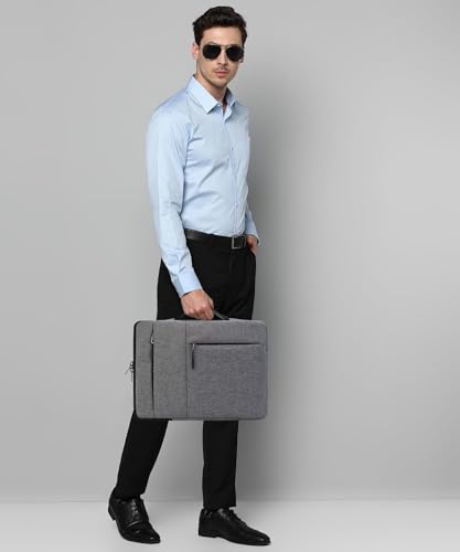 BigPlayer Dark Grey 15-16 Inch Laptop Sleeve Bag - Waterproof Briefcase with Protective Tablet Case and Portable Handle, Ideal for Men & Women - Image 4