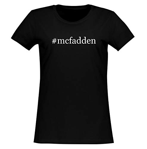 #mcfadden - Women's Soft & Comfortable Hashtag Junior Cut T-Shirt, Black, Small