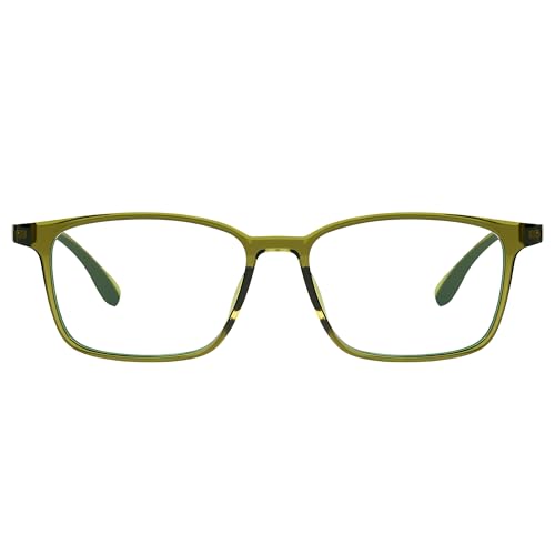 Image of Blue Light Blocking Glasses for Men & Women | Blue Cut Anti Eye Strain & UV Protection Eyeglasses for Computer, Gaming & Mobile | Stylish Rectangle Frame Chasmaa