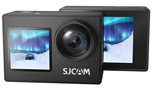SJCAM SJ4000 Dual Screen 4K 30FPS/16MP WiFi Action Camera | 170° Ultra Wide Angle | 2.0”LTPS LCD+1.3” Dual Screen | 30M Waterproof with Waterproof Case | Black