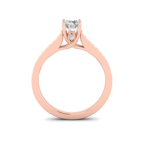 1/2ctw Diamond Engagement Ring in 10k Rose Gold (H-I, I2-I3)3