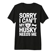 You live by the rule that when your husky calls, you answer, and this funny Sorry I Cant My Husky Needs Me slogan shows it off every time you head out for a walk, meet other dog lovers, or hang out at the dog park with your favorite fluffy troublemak...