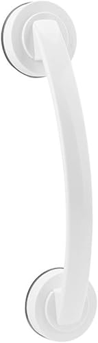 jojofuny Barra de soporte para barandilla de ducha, barra de metal con ventosas para pasamanos de seguridad de vidrio, barra de seguridad para el