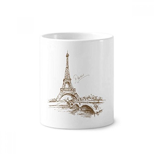 Porte-stylo Tour Eiffel en céramique pour ranger vos accessoires avec style