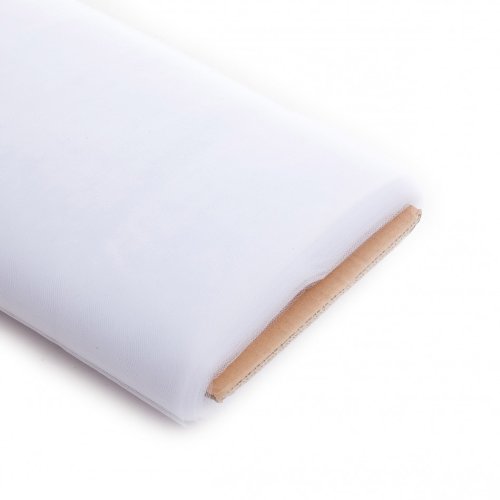 Koyal Wholesale 40-Yard Tulle Bolt, 54-Inch, White
