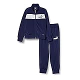 PUMA(プーマ) ジャージ 上下セット 部活 スポーツ トレーニング ポリスーツ 846563 キッズ 24年秋冬カラー ピーコート(06) 150