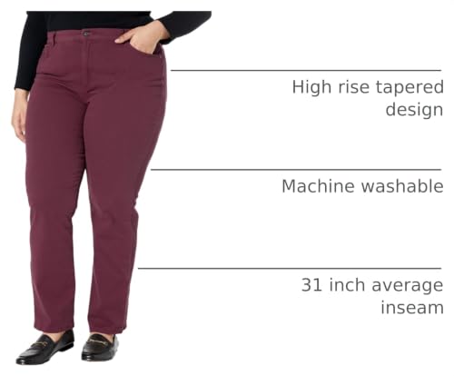 Image of Gloria Vanderbilt Womens Amanda Classic High Rise Tapered Jean Petite