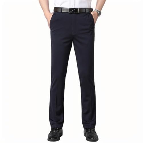 La mejor selección de Pantalones de traje para Hombre comprados en linea. 47 Alkanas Pantalones de Traje de Seda Helada para Hombre, Pantalones clásicos de Alta Elasticidad para Hombre, Pantalones Finos, Pantalones Casuales de Cintura Alta (MX/US, Cintura,...