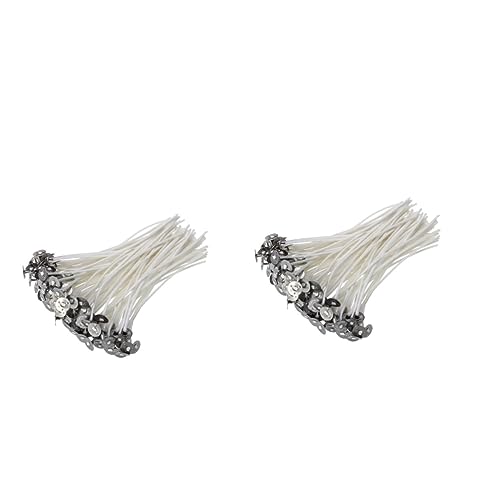 Pabilos de algodón para velas 20cm, 2 sets, 100 pcs c/u