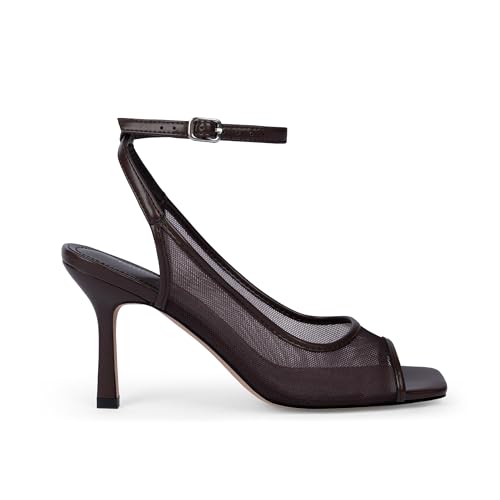 Image of Modatope Womens Heels Square Open Toe High Heels Ankle Strap Heeled Sandals for Women Party Wedding