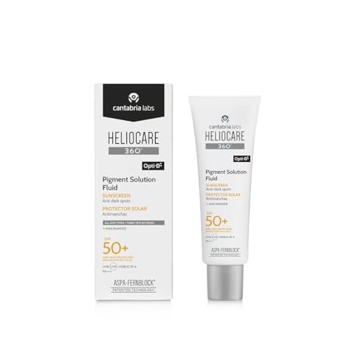 Heliocare 360° Pigment Solution Fluid Spf 50+, Fotoprotección Facial, Ultraligero, Previene y Corrige Manchas, Unifica el Tono de la Piel, Sin Color, 50 Mililitros