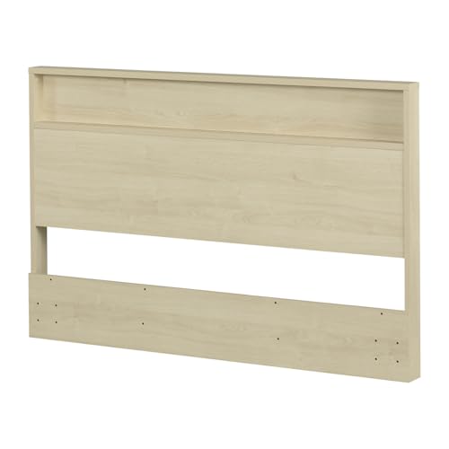 South Shore Fusion Headboard with Storage Shelf...