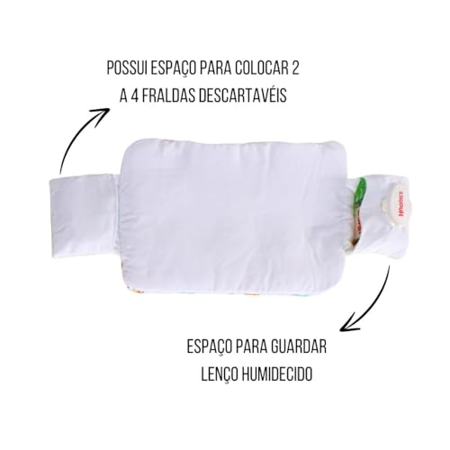 Trocador De Fraldas Portátil Imperméavel para Bebê Menino 01 Peça Floresta