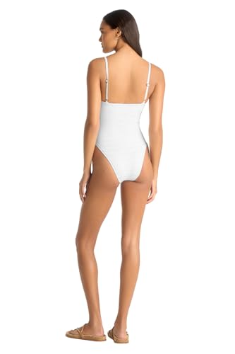 2024 Cruise Women's Swimwear Seersucker Stripe Jenna One Piece Swimsuit3