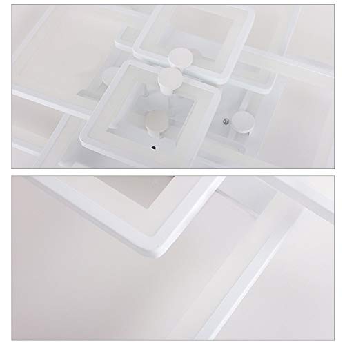 Plafonnier LED dimmable 108W design rectangulaire blanc 106cm - 2
