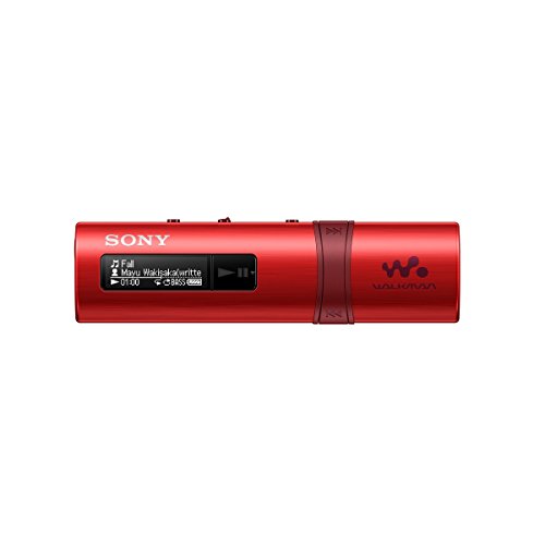 Image of Sony NWZ-B183F Walkman 4GB Digital Music Player with FM, 20 hours of battery life (Red)