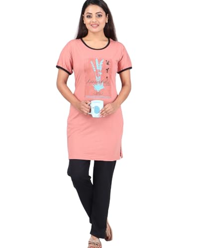 Image of URBAN TREES Women's Cotton Printed Night Suit Set of Top & Pajama Set || Night Suit Set