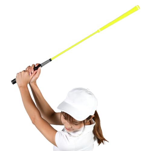 patty ゴルフ スイングトレーナー スイング 練習器具 トレーニング 練習 矯正 素振り 器具 室内 アプローチ 練習用品 ゴルフスイング練習用品 ウォームアップ ゴルフ用品 景品 コンペ (イエロー)