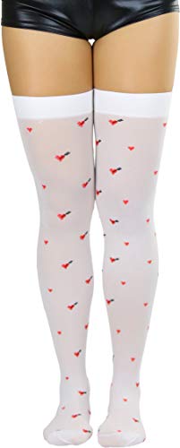 Image of ToBeInStyle Women's Nylon Thigh High Schoolgirl Opaque Stockings